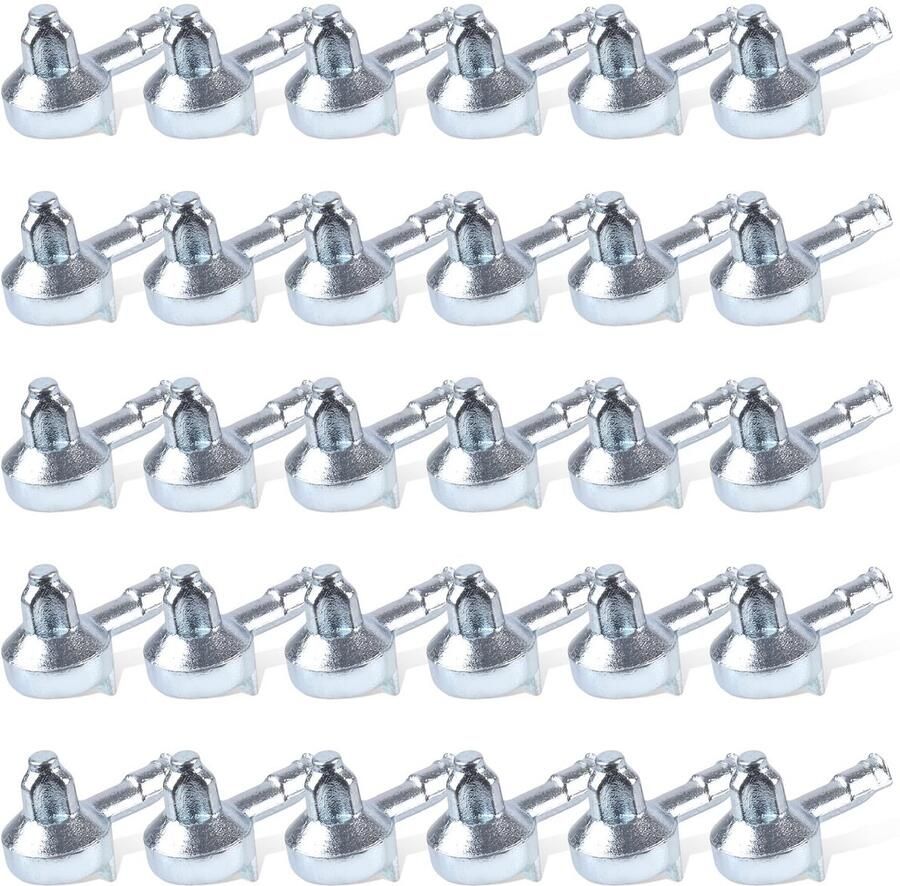 30 Stuks Vervangende Shelf Support Pens Zinklegering Boekenplank Steunen Compatibel met IKEA Deel 131372 Billy Boekenkast