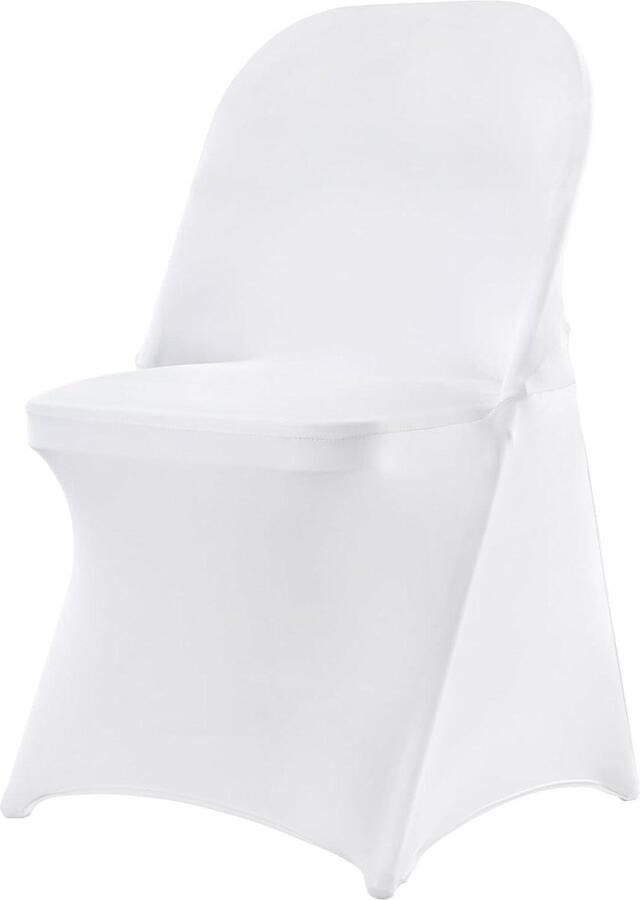30 Witte Universele Elastische Stoelhoezen Voor Bruiloften Feesten Partijen Hotels Stoelhoes Spandex Max. 406 x 508 x 762 mm
