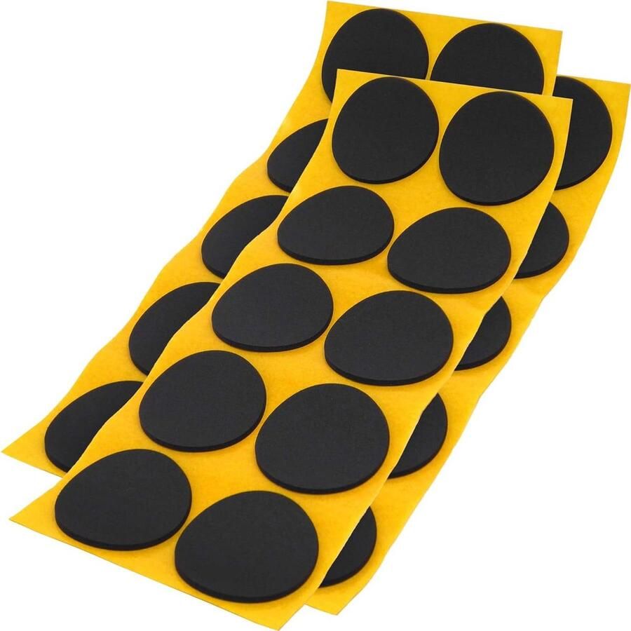 30 x anti-slip pads EPDM zwart Ø 45 mm ASP-25-SA-BL-45-10-3