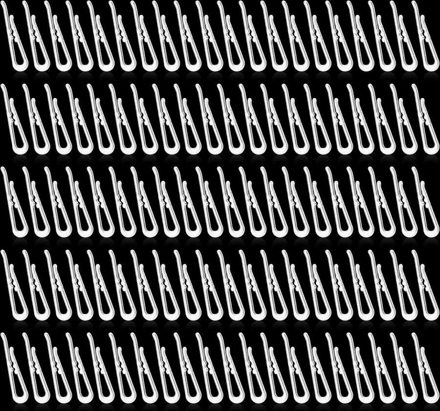 300 doorzichtige plastic krokodillenklemmen voor kleding transparante shirtclips U-vorm krokodillenklemmen stropdassen sokken broeken shirts