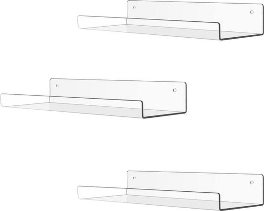 30cm transparante kleine wandplanken acryl badkamerwandplanken zwevende planken voor woonkamer popplanken acryl drijvende plank voor badkamer keuken woonkamer slaapkamer kantoor 3 stuks