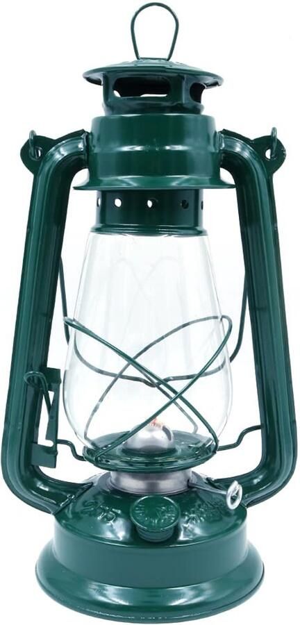 30cm vintage storm lantaarn lichten olie lamp brandende lantaarn retro kerosine lampen klassieke olie lamp tafel lantaarns voor thuis tuin camping citronella groen