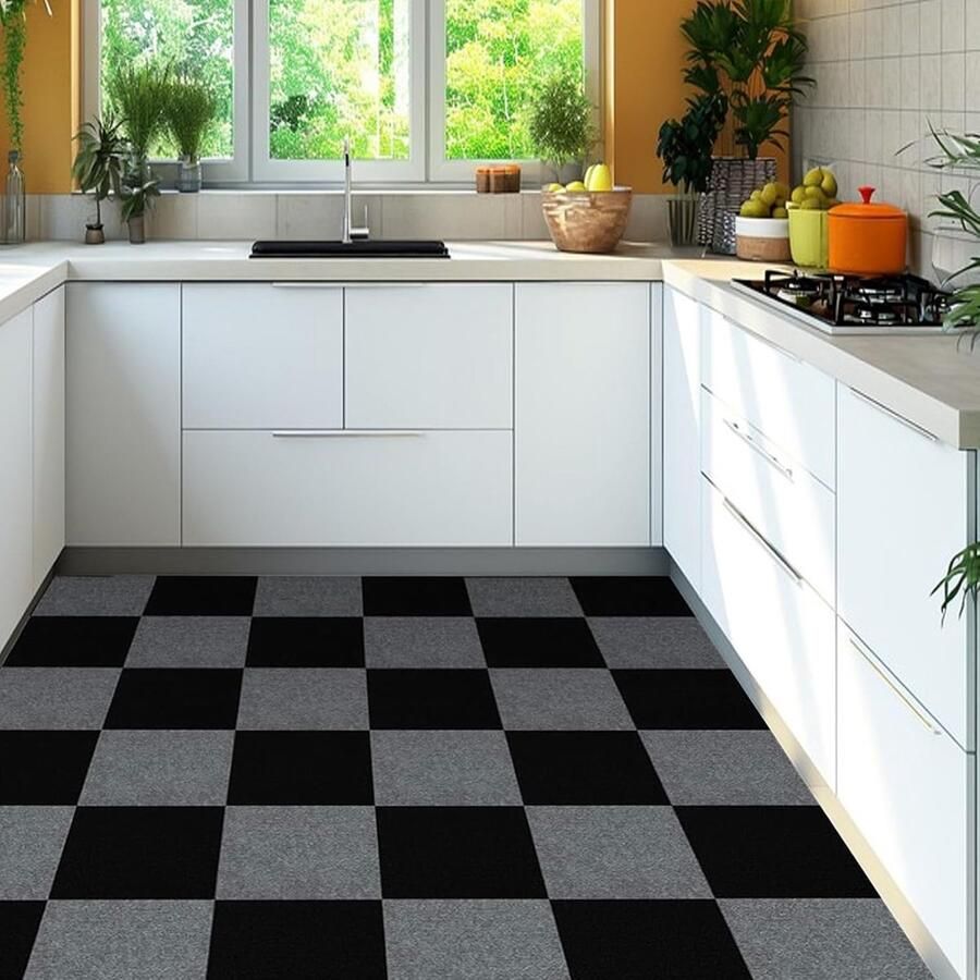 30x30 cm zelfklevende tapijttegels Duurzame vloerbedekking voor thuis en kantoor