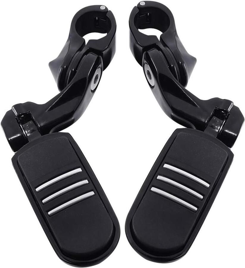 32 mm Short Curved Black Motorcycle Footrest for Harley Dyna Road King Street Glide Touring Model