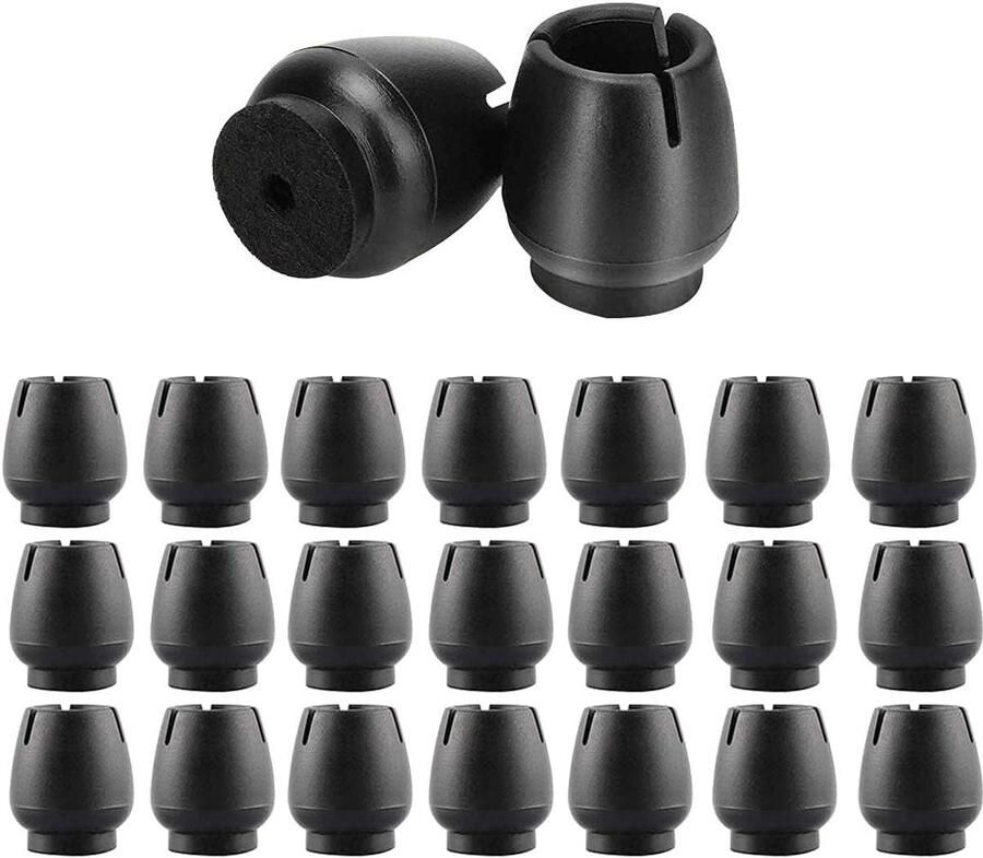 32 stuks stoelvoetbeschermers stoelkussens antislip tafel- en stoelrubberen voetjes antikras voetkussentjes beschermkussentjes rubberen stoeldoppen met viltbeschermers (12-16 mm) stoelpootdoppen stoelpootbeschermers vloerbescherming
