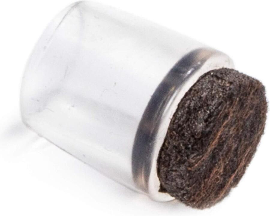 32 stuks transparante stoelpootdoppen met vilt Ø 11-12 mm