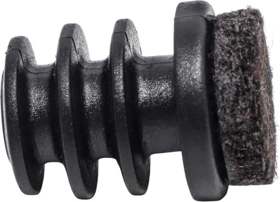 16 x lamellenstoppen met vilt zwart Ø 16-18 mm rond vilten meubelglijders stalen buizen premium kwaliteit
