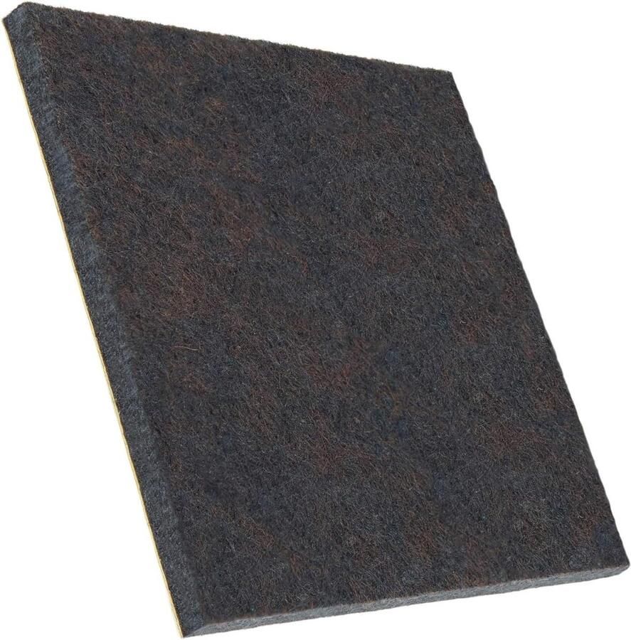 32 x viltglijders vierkant 100 x 100 mm zelfklevend bruin premium kwaliteit