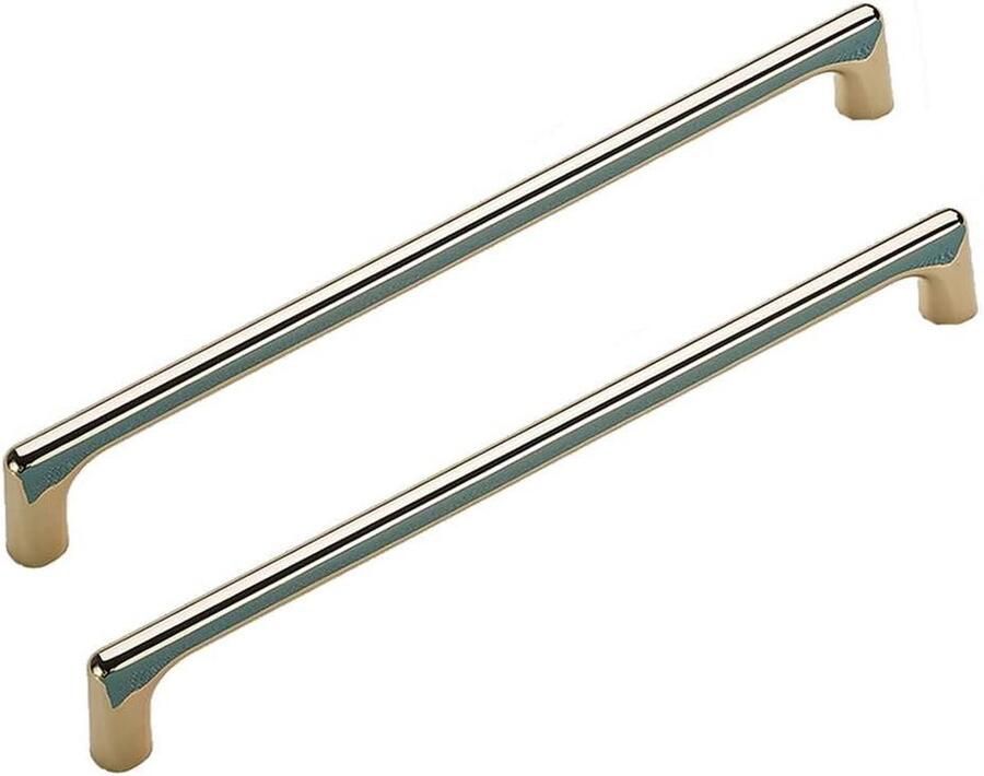 320mm Deurgrepen Golden Cupboard Handles Kastonderdelen Vierkante Ladehandgrepen voor Keuken Badkamerkasten Cupboard (2 stuks)