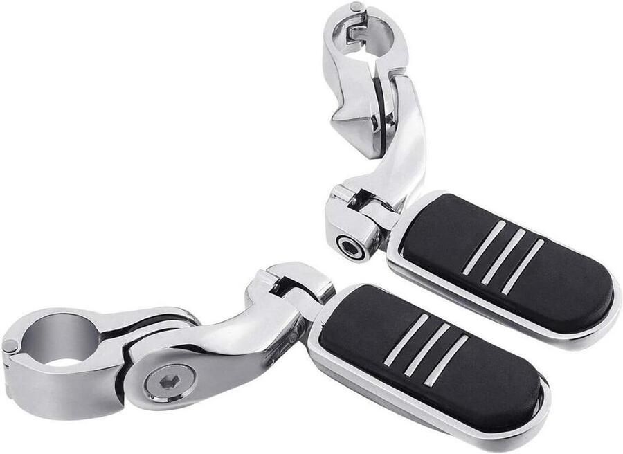 32mm Short Angled Streamliner Highway Motorcycle Protection Footrests for Harley 1-1 4