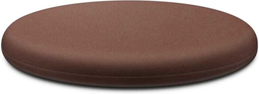 35 cm rond zitkussen met rits en traagschuimbasis voor terrasstoelen bruin