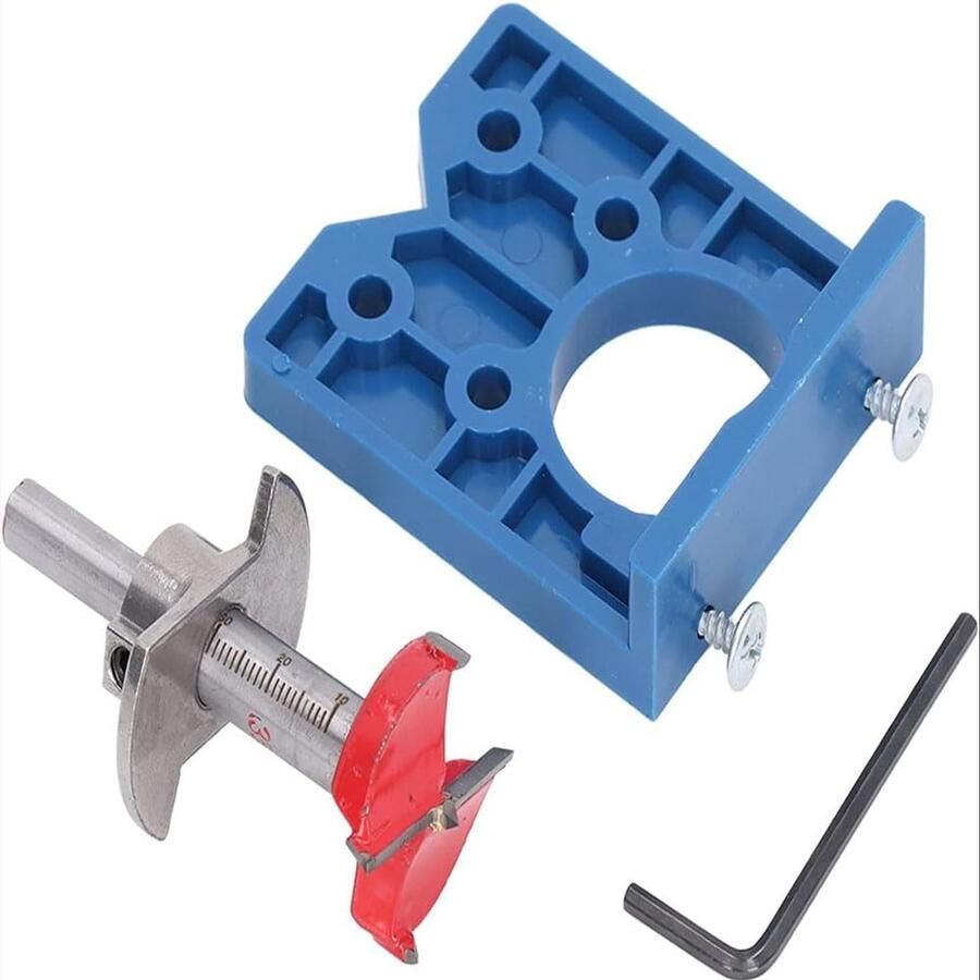 35 mm deurkast gat positioneringssjabloon 35 mm verstelbare Forstner boor scharnierpons boorgeleiderail positioneringsapparaat scharnieropener gat positioneringsklemset