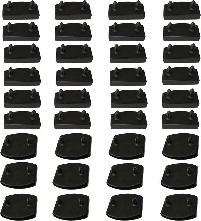 36-delige lattenbodem 55 mm lattenkappen vervangend bed van kunststof lattenhouders voor zijrails voor bedlatten eindkappen