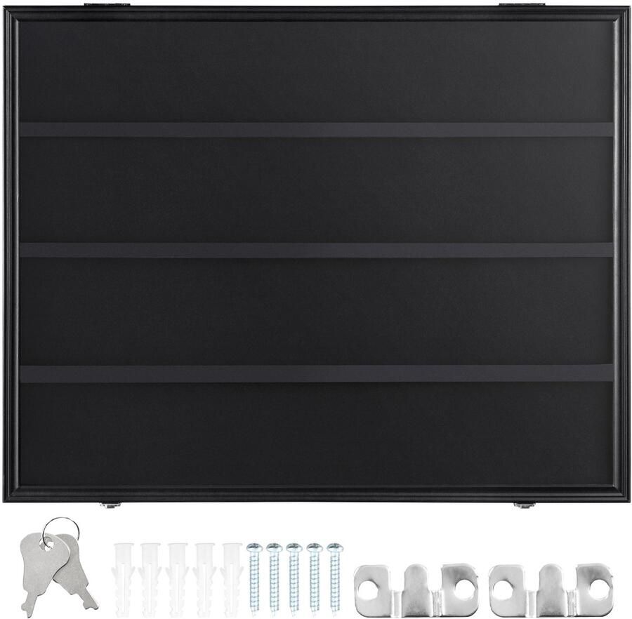 36 Inch Etagekast voor Sportkaarten 12 X 24 3 X 2 1 Presentatieframe voor Honkbalkaarten met 98% Uv-Bescherming Helder Pc-Glas