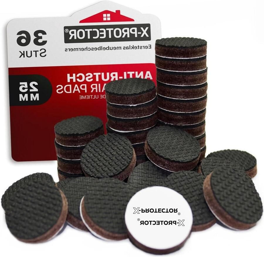36 Premium Antislip Meubelpads 25 mm Stoelpootbeschermers Rubber Vloerbeschermers Antislip Pads Ideale Vloerbeschermers Vloerbeschermer