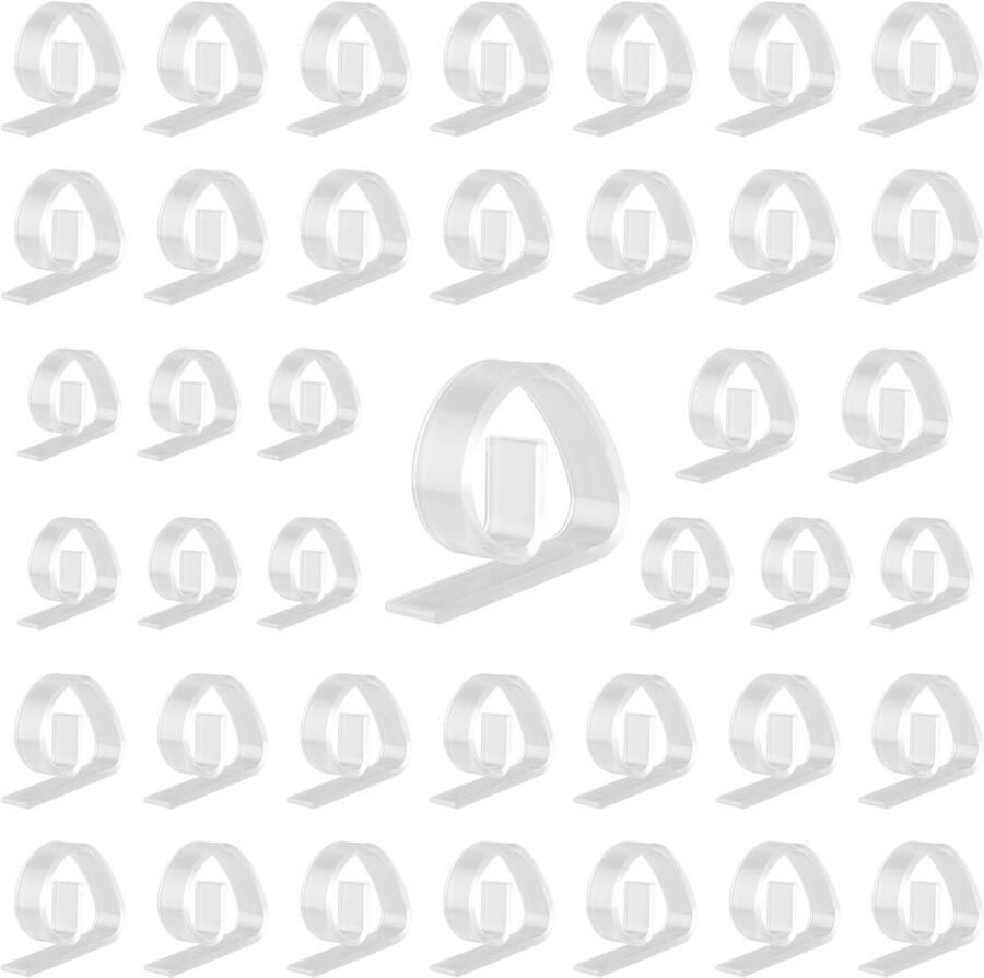 36 stuks tafelkleedklemmen transparante plastic tafelkleedklemmen winddichte tafelkleedhouders geschikt voor tafels van 7-28 mm dik voor binnen buiten thuis picknick kamperen