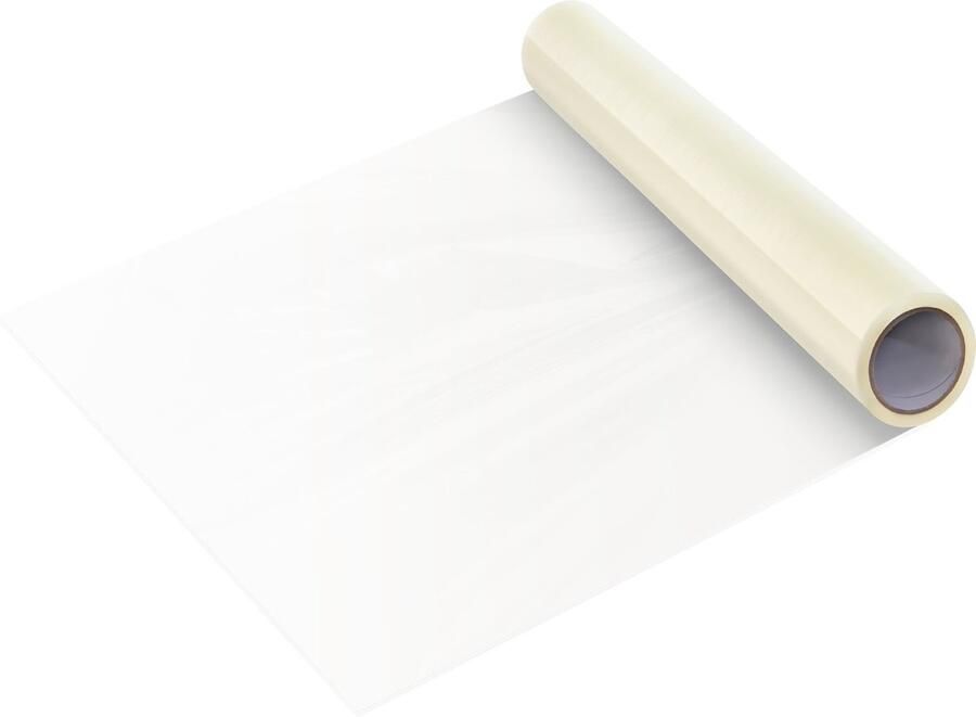 36 X 200' Tapijtbeschermingsfolie Zelfklevende Vloerbeschermer Polyethyleen Beschermingsrol voor Bouw en Renovatie