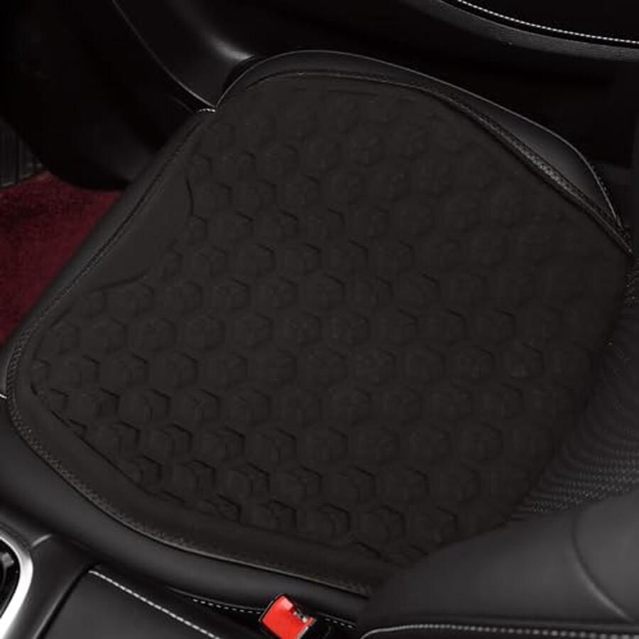 3D Gelzitkussen voor Bureaustoel en Autostoel Ademend en Koeldrukontlastingskussen 48 x 48 cm