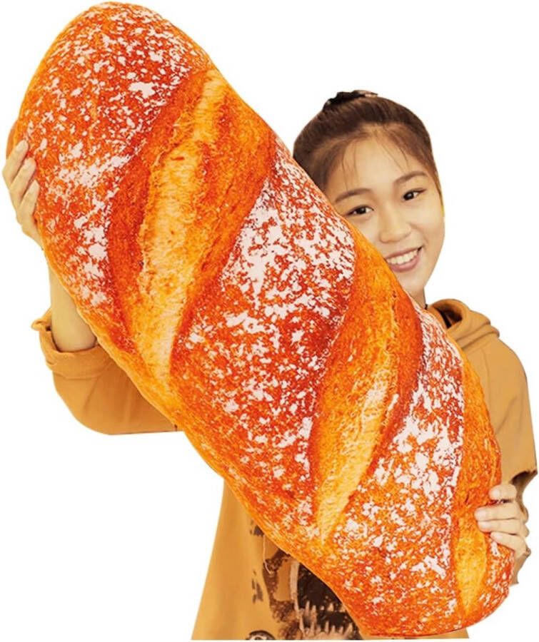 3D-simulatie broodkussen pluche lendenrugkussen zacht 3D boterbroodkussen voor bank hoofdslaapkamer kantoor slaapzaal voor Valentijnsdag Kerstmis verjaardag (TX)