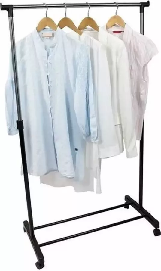 3x Verrijdbaar kleding hangrek 162 cm Mobiele kledingrekken