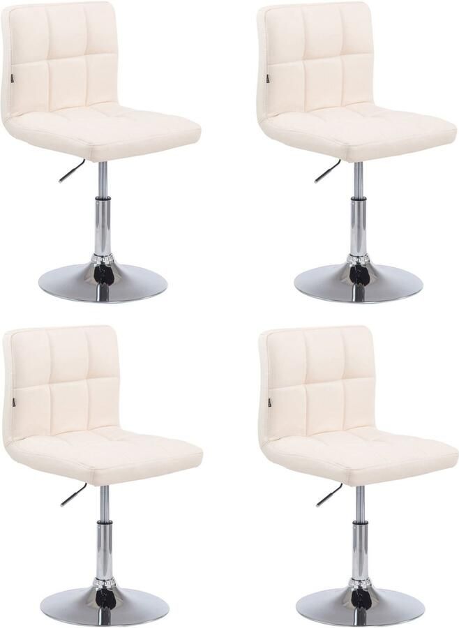 4-delige Loungeset Comfortabele Stoelset Kunstleder Snel Reinigbaar Design
