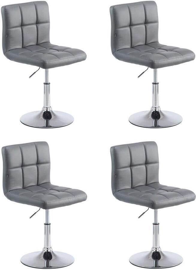 4-delige Loungeset Comfortabele Stoelset Kunstleder Snel Reinigbaar Design