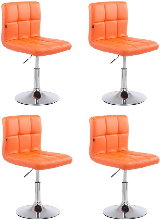 4-delige Loungeset Comfortabele Stoelset Kunstleder Snel Reinigbaar Design