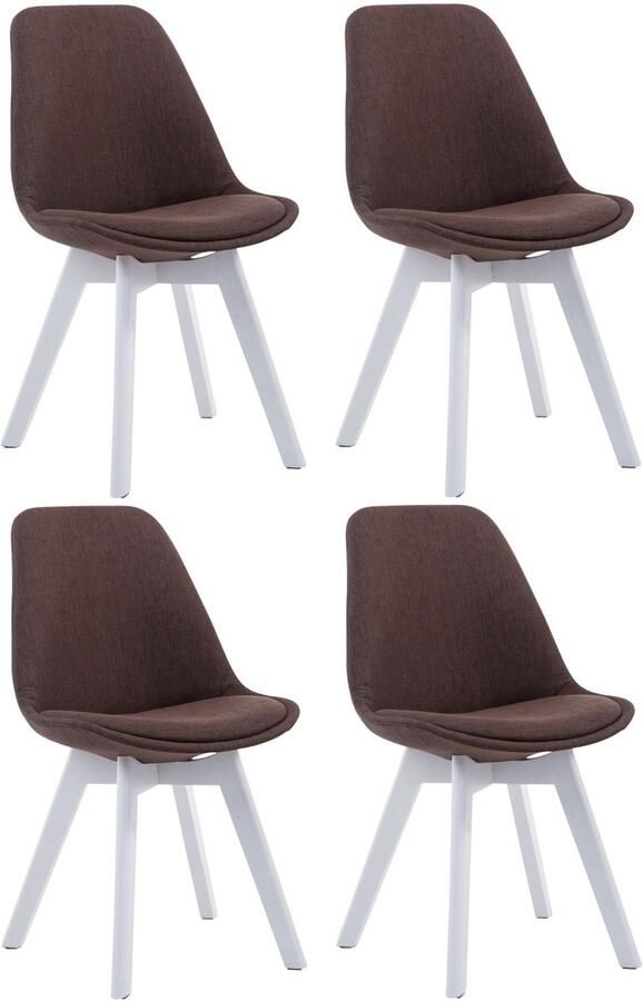 4-delige set Bezoekersstoelen Eetkamerstoelen Comfortabele Zithouding