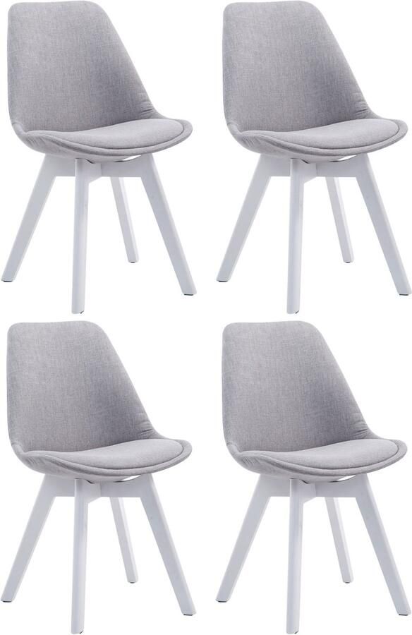 4-delige set Bezoekersstoelen Eetkamerstoelen Comfortabele Zithouding