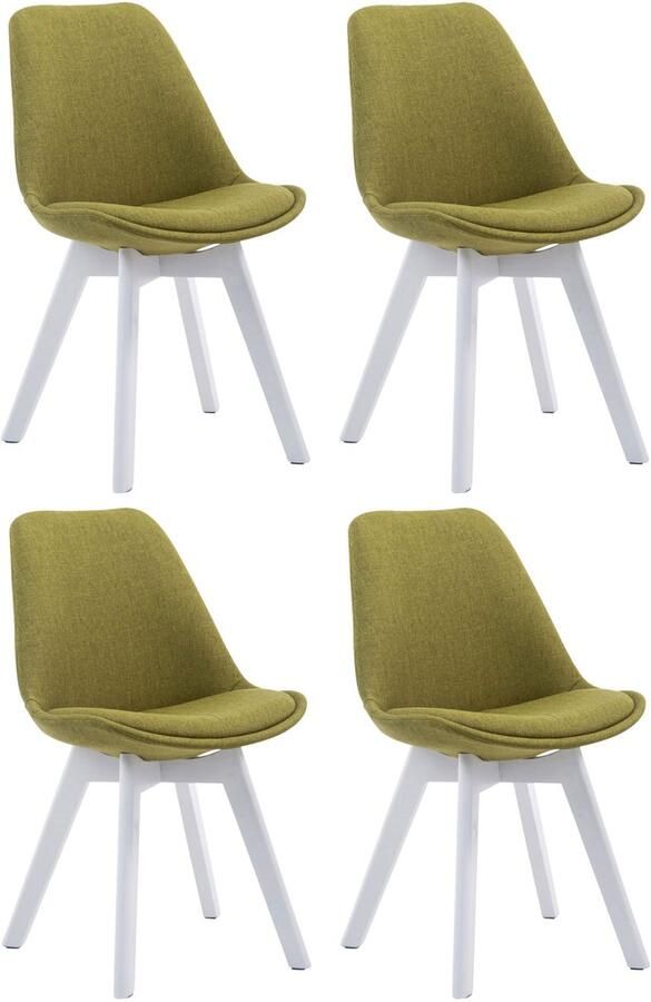 4-delige set Bezoekersstoelen Eetkamerstoelen Comfortabele Zithouding