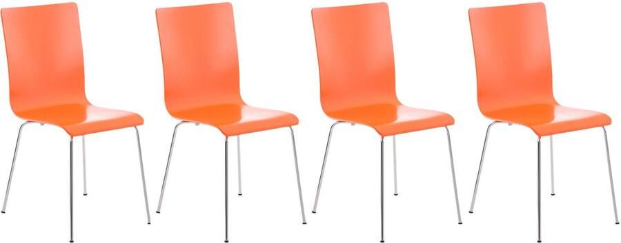 4-delige Set Bezoekersstoelen Wachtkamerstoelen Ergonomisch Comfort