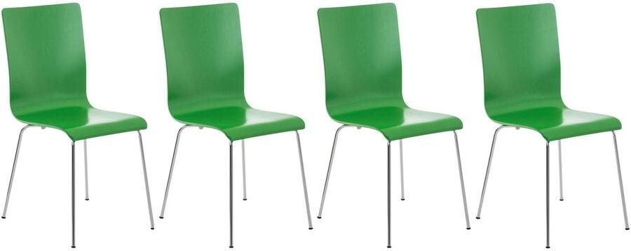 4-delige Set Bezoekersstoelen Wachtkamerstoelen Ergonomisch Comfort