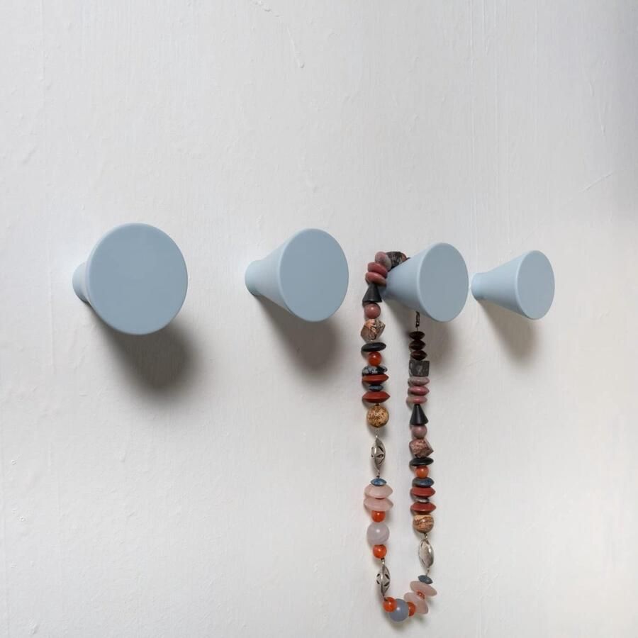 4 Kapstok muur kapstokhaken wandkapstok design kinderkamer kledinghaak kinderkapstok haakjes wandhaken voor in de badkamer hal of slaapkamer en kinderkamer (BLAUW)