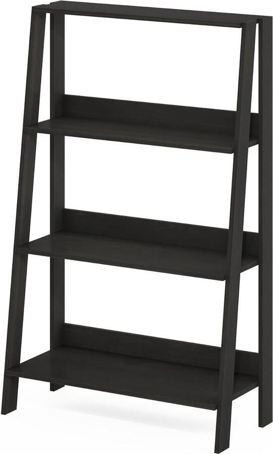 4-laags Ladder Boekenkast Display Plank Espresso Finish