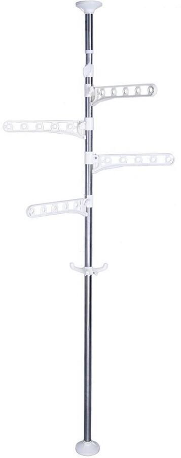 4-laags staand droogrek kledinghanger organizer ivoor