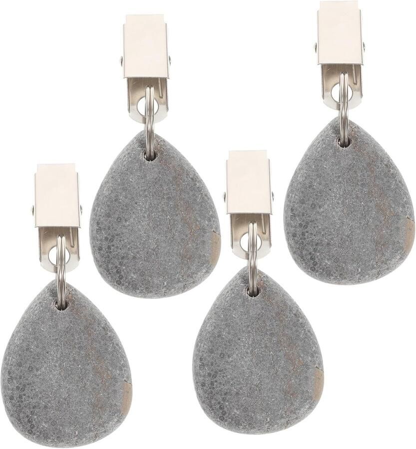 ZVD 4-pack elegante tafelkleedgewichtclips Marmeren ontwerp voor binnen- en buitentafels Veilige tafelkleden voor feesten en woondecoratie