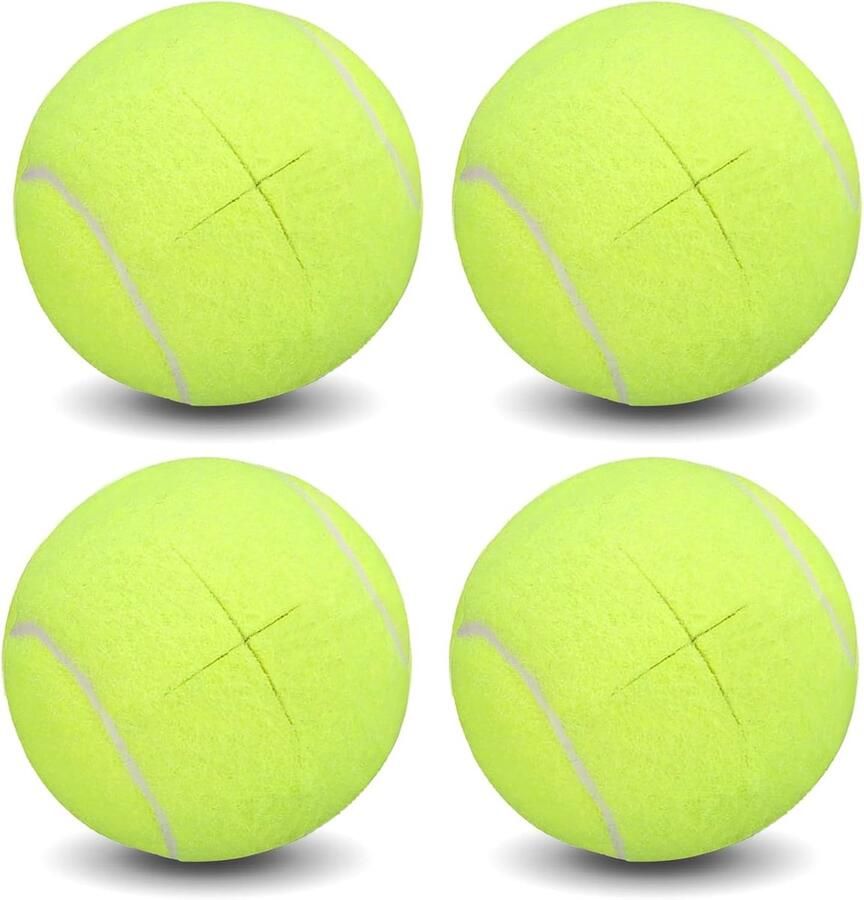 4-pack tennis kruisopening tafel- en stoelpoot hoezen stille krukvoetkussens anti-beweging en antislip voethoezen voor meubelpoten en vloerbescherming-Geel