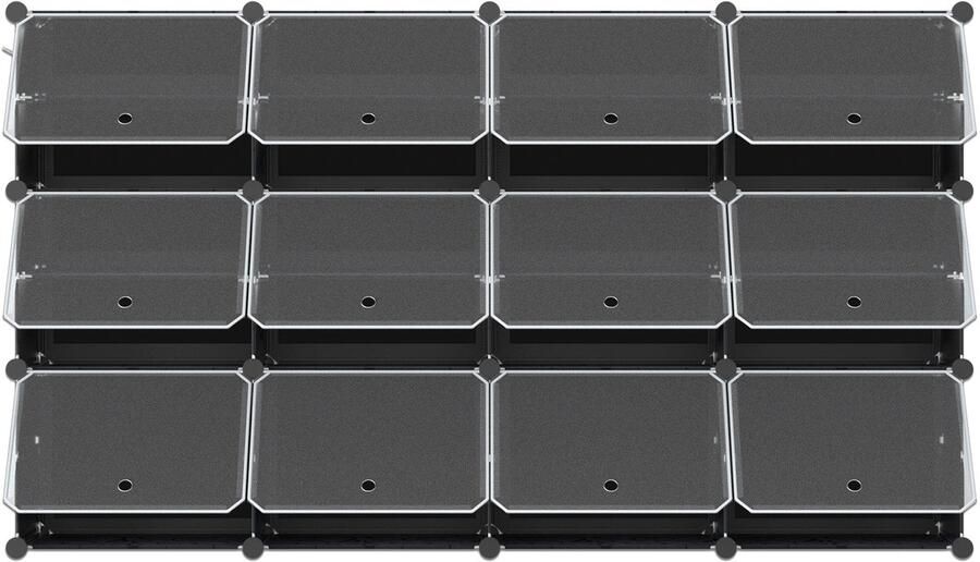 4 rijen en 6 lagen schoenenrek DIY schoenenrek maximale belasting 10 kg schoenenrek plank schoenenkast verticale schoenenkast