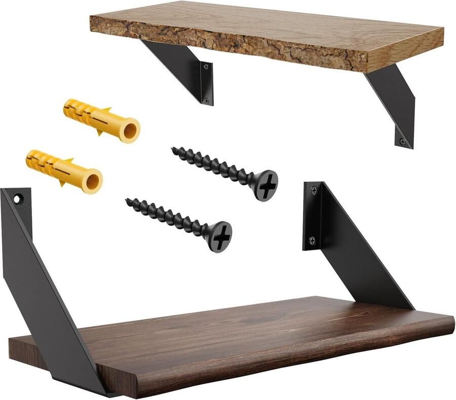 4-st-Plank-Beugels-Drijvende-Planken-Zwarte-Plank-Beugels-20cm-90-Graden-Hoek-Wandmontage-Heavy-Duty-P plank-Beugels