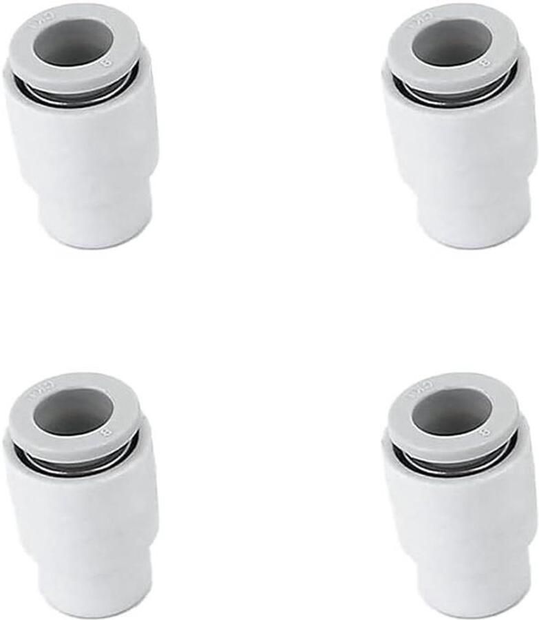 4 Stks 8mm One-Touch Fitting Push Fit Vrouwelijke End Cap voor Luchtpijp Water