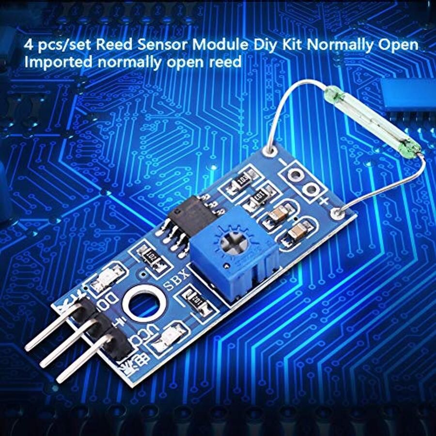 4 stks set normaal open Reed Sensor Module Magnetische Schakelaar Kit voor Reed