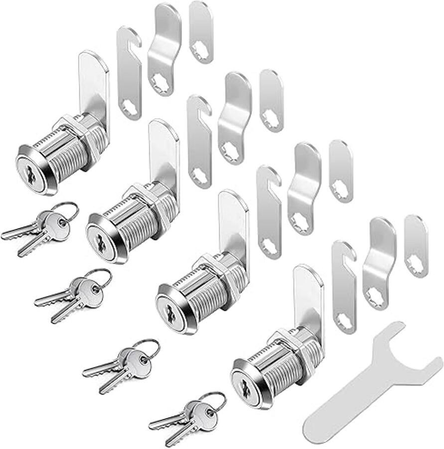 4 Stuks Brievenbussloten en Meubelsloten Veiligheidssloten voor Kasten Lades en Archieven
