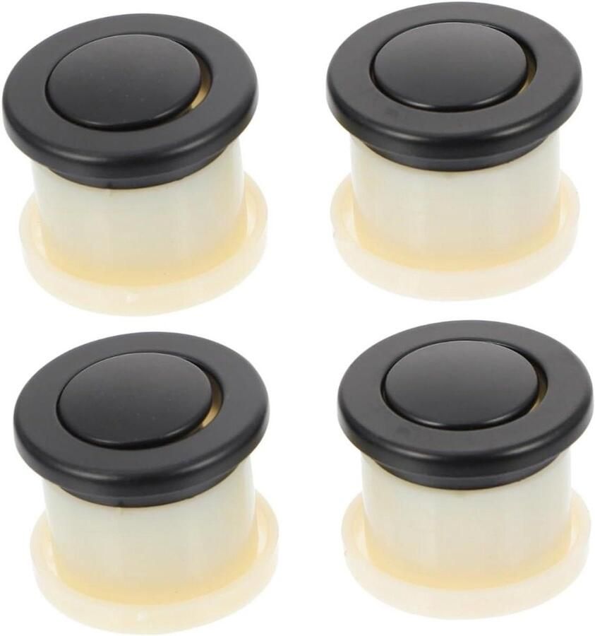 Allecto plus Set van 4 springende handgrepen voor meubels Messing ladeknoppen Verborgen zinklegering Ronde veer