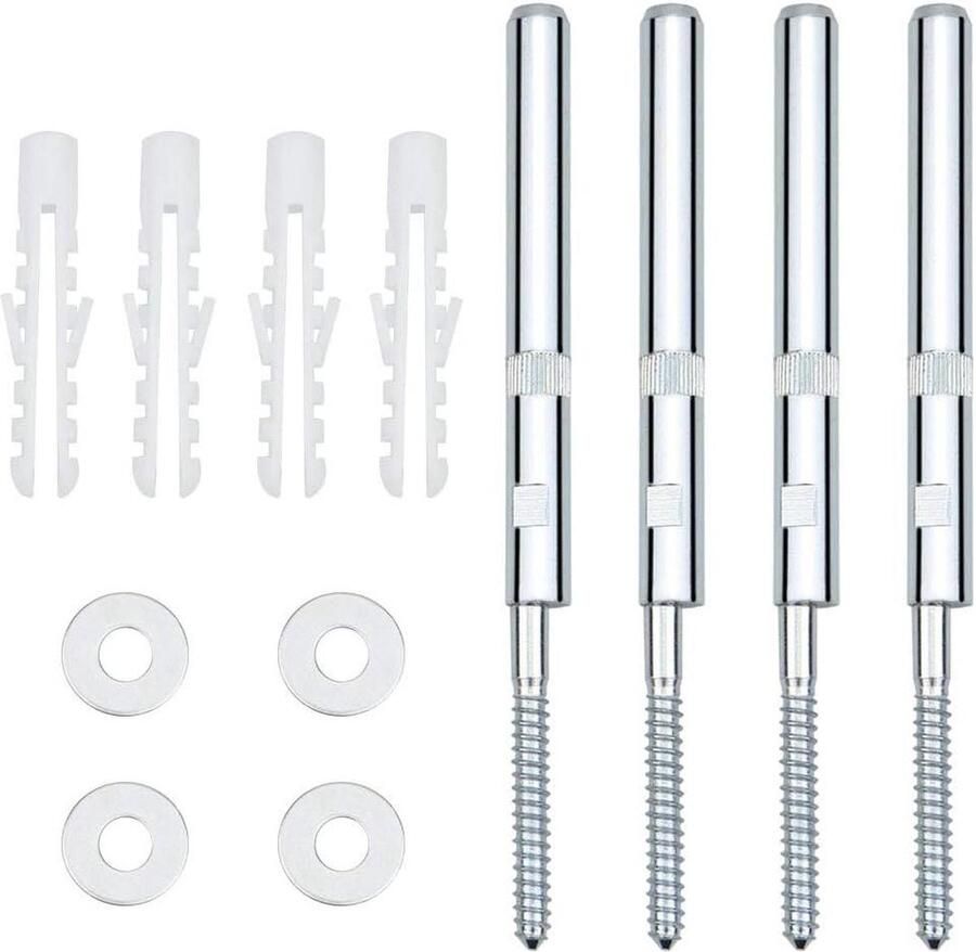 4 stuks Heavy Duty zwevende plankbeugels 120 mm verborgen bevestigingen inclusief schroeven