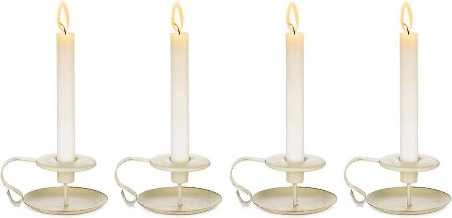 4 stuks kaarsenhouders voor kegelkaarsen moderne decoratieve kaarsenhouders voor tafel kamerpenhouder hartstuk voor bruiloftsfeest Halloween Kerstmis eetkamer decoratie