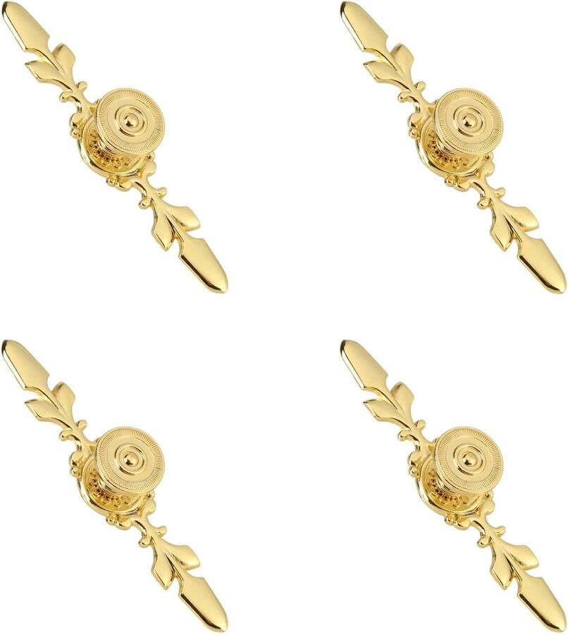 4 stuks ladegrepen voor kasten zinklegering duwgrepen hulpgrepen voor meubels kasten kledingkasten keukendeuren goud