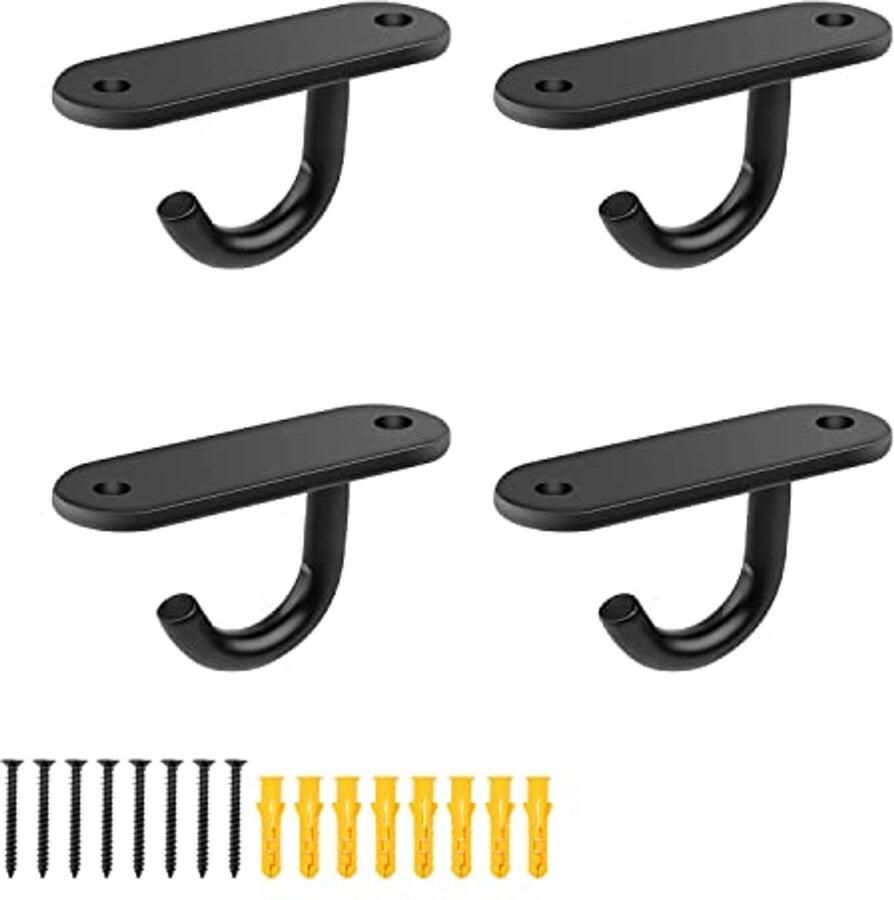 4 Stuks Roestvrij Stalen Plafondhaken met Schroeven voor Wandlampen en Ventilatoren