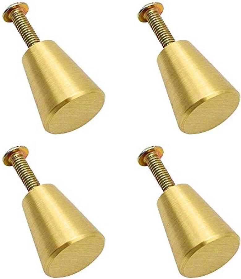 4 Stuks Ronde Kleine Handgrepen Messing Handgrepen voor Kasten en Laden
