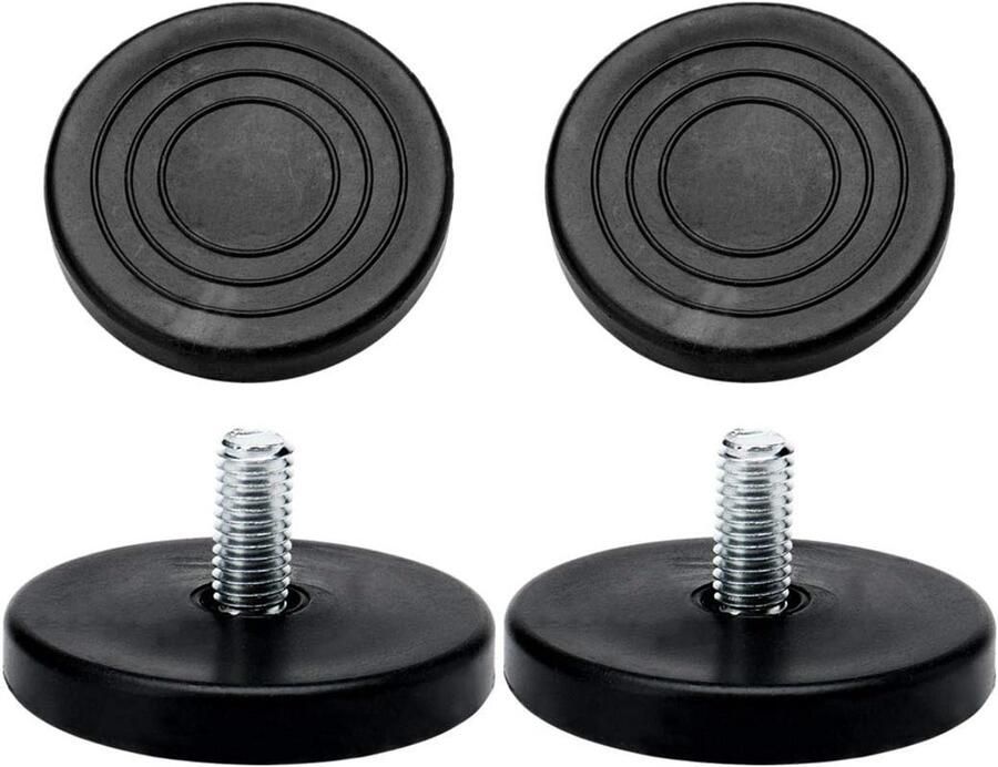 4 Stuks Stoelpoot Beschermers Meubelbeschermers Vloerbescherming Ronde meubelbeschermers Kunststof meubelbeschermers Zwart