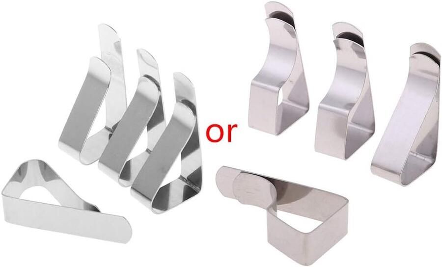 4 stuks tafelkleed clip klemhouder roestvrij staal voor feest en bruiloft